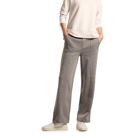 Pantalon en viscose noir Street One