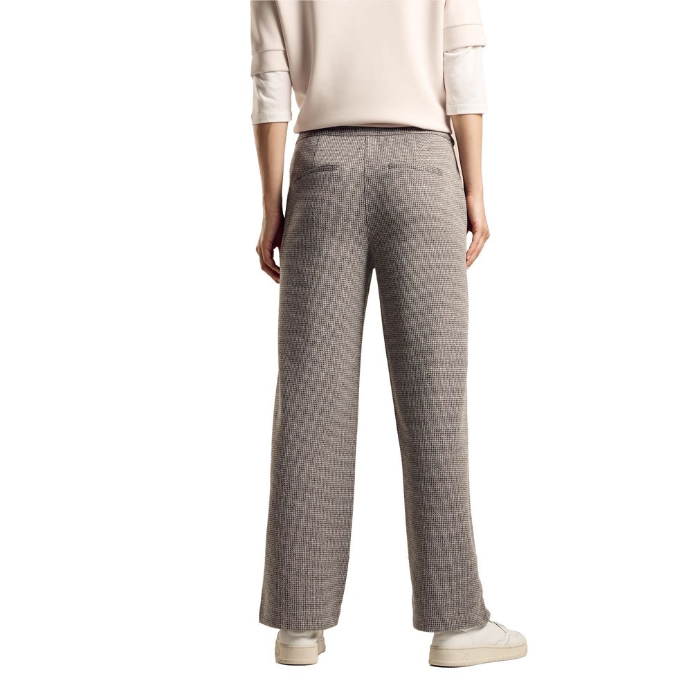 Pantalon en viscose noir Street One