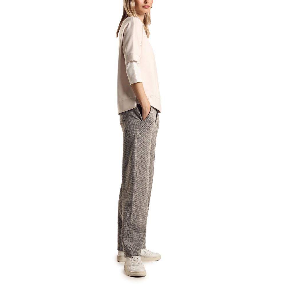 Pantalon en viscose noir Street One