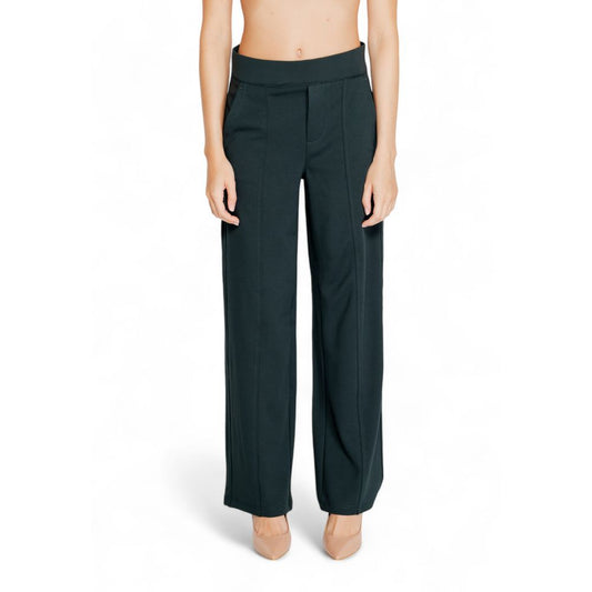 Pantalon en viscose vert Street One