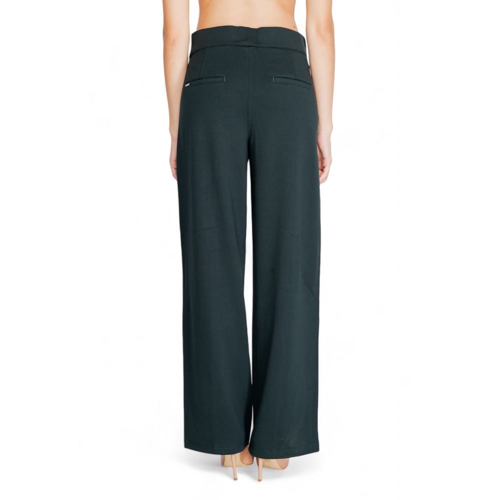 Pantalon en viscose vert Street One