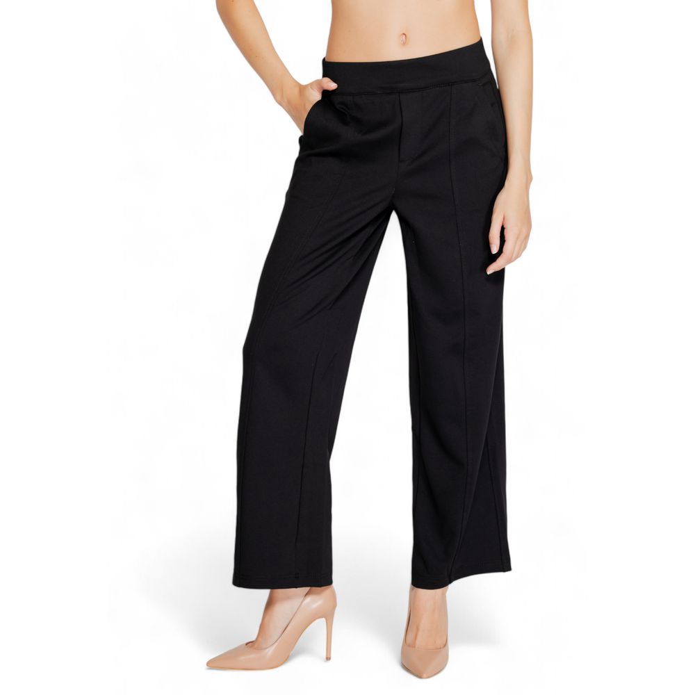 Pantalon en viscose noir Street One