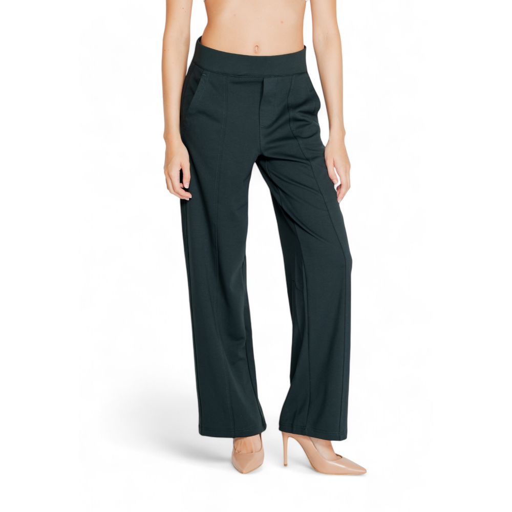 Pantalon en viscose vert Street One