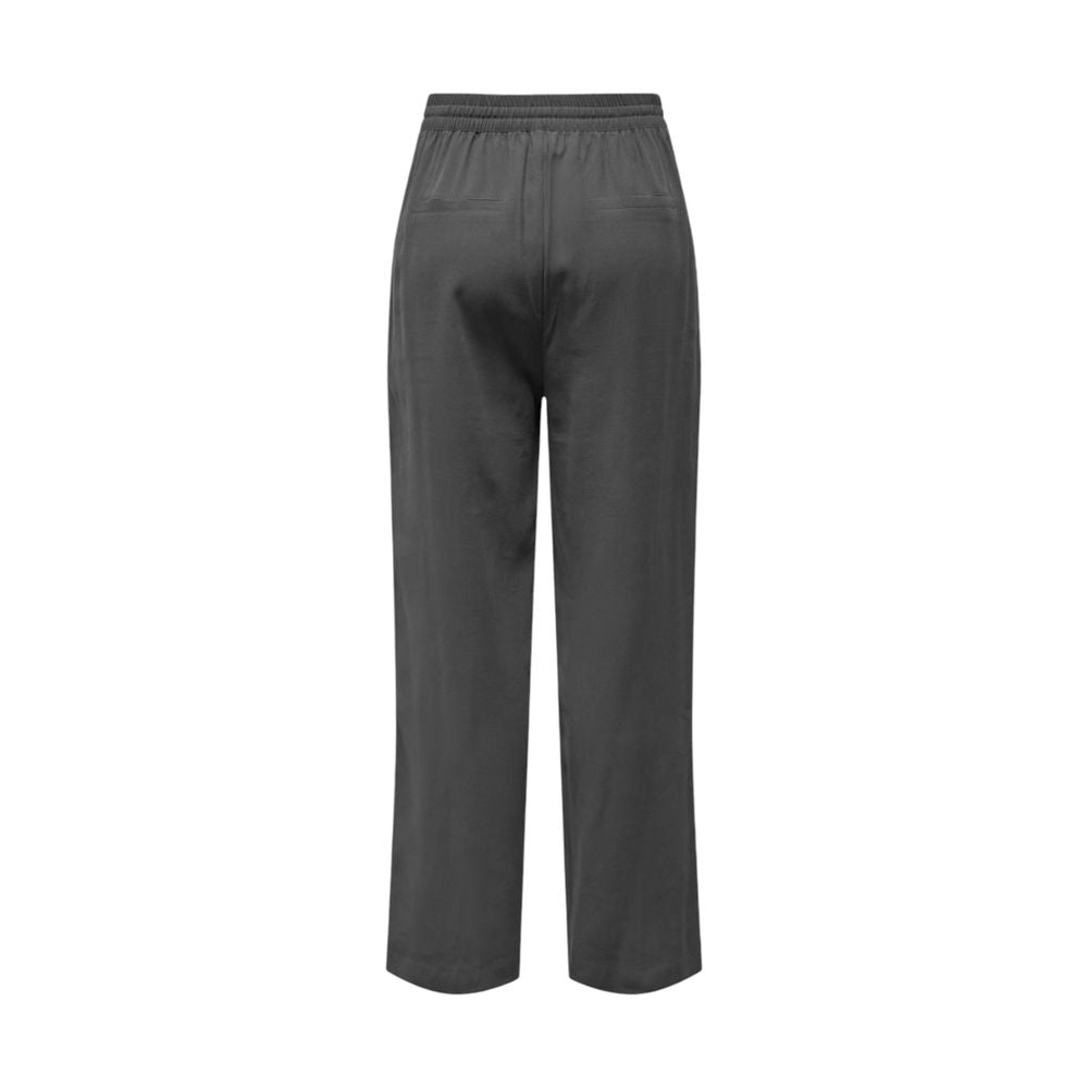 Pantalon en viscose gris Jacqueline De Yong