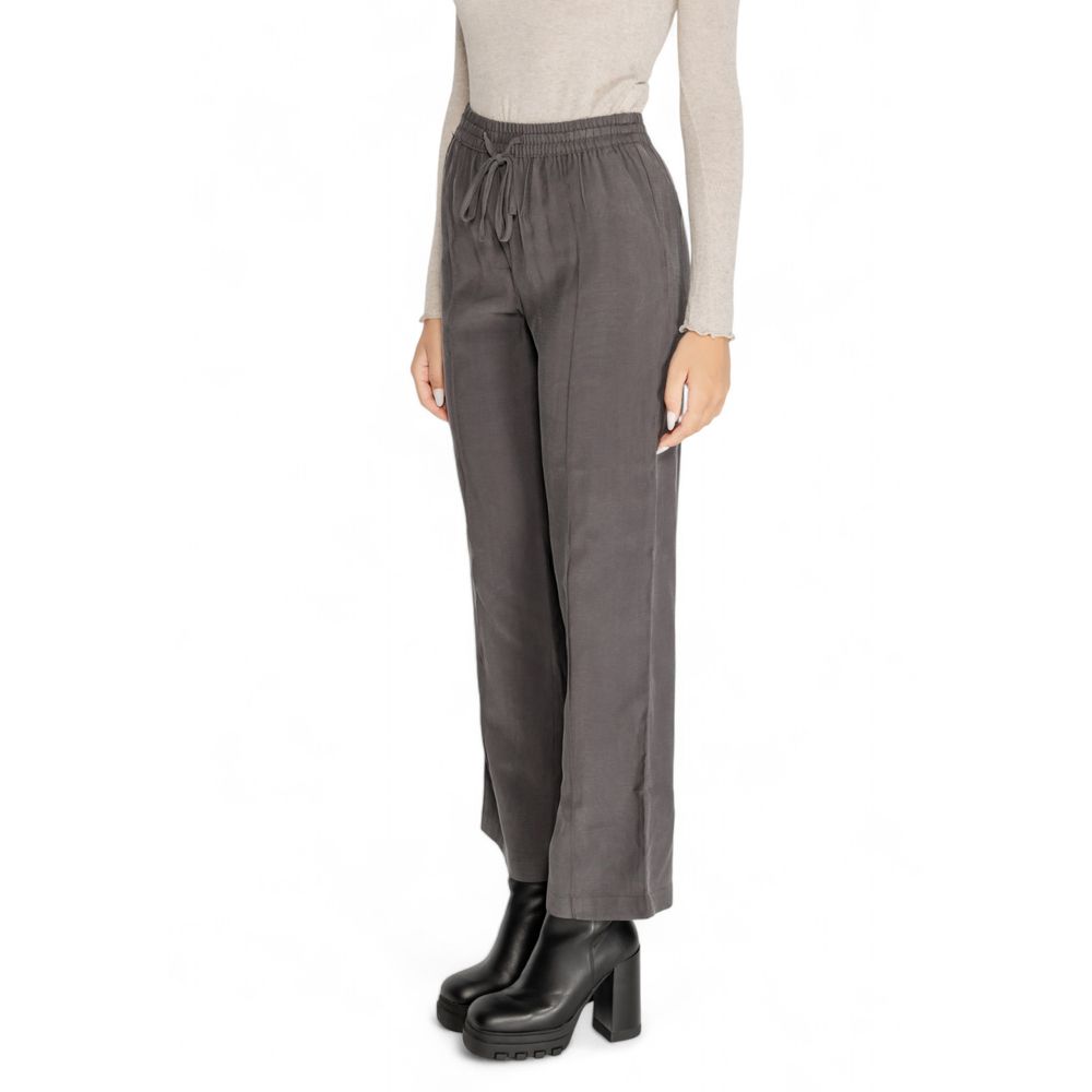Pantalon en viscose gris Jacqueline De Yong