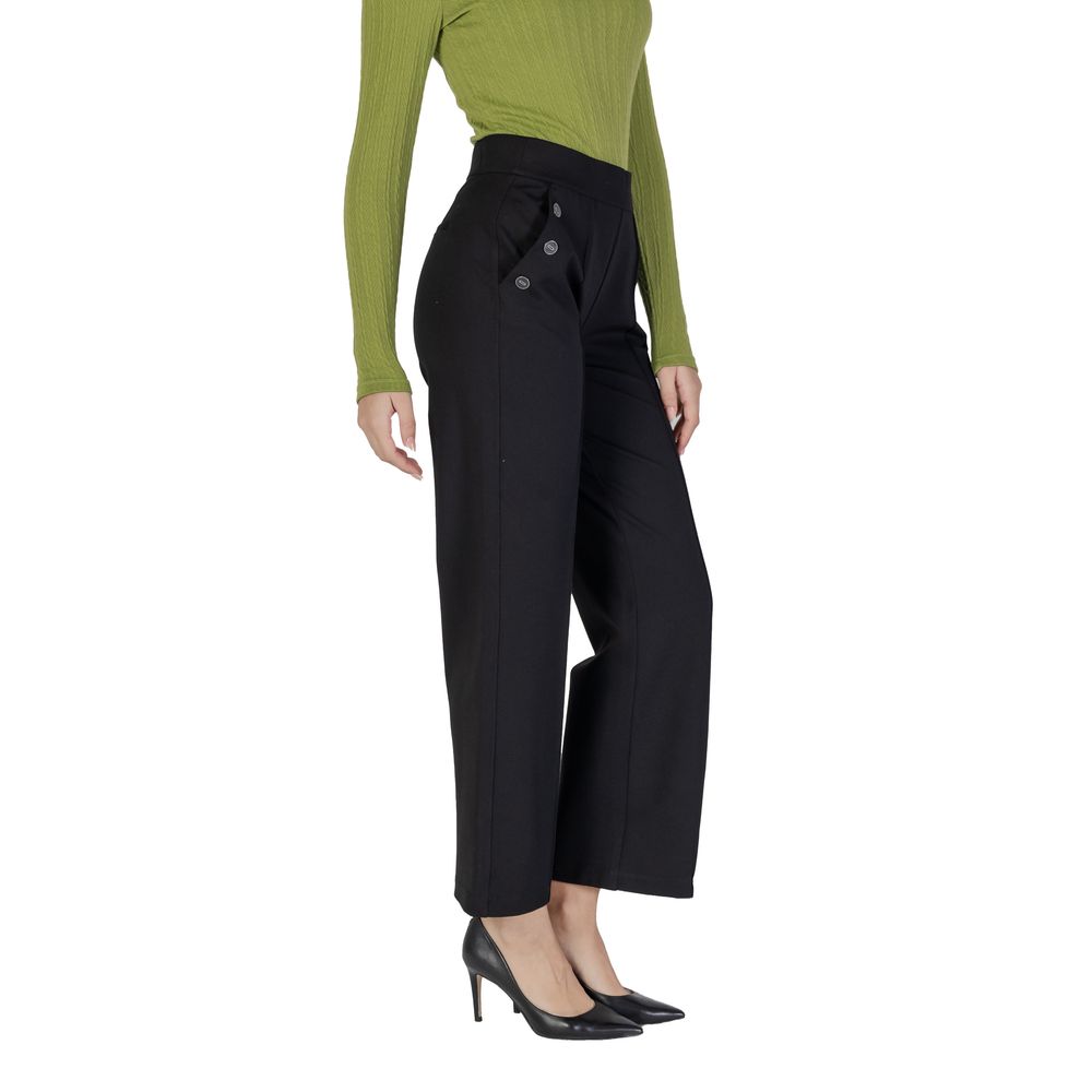 Pantalon en viscose noir Street One