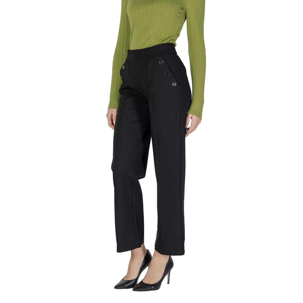 Pantalon en viscose noir Street One