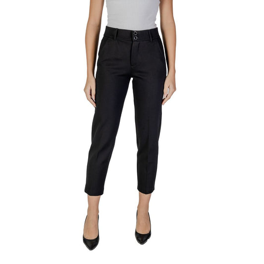 Pantalon en viscose noir Street One