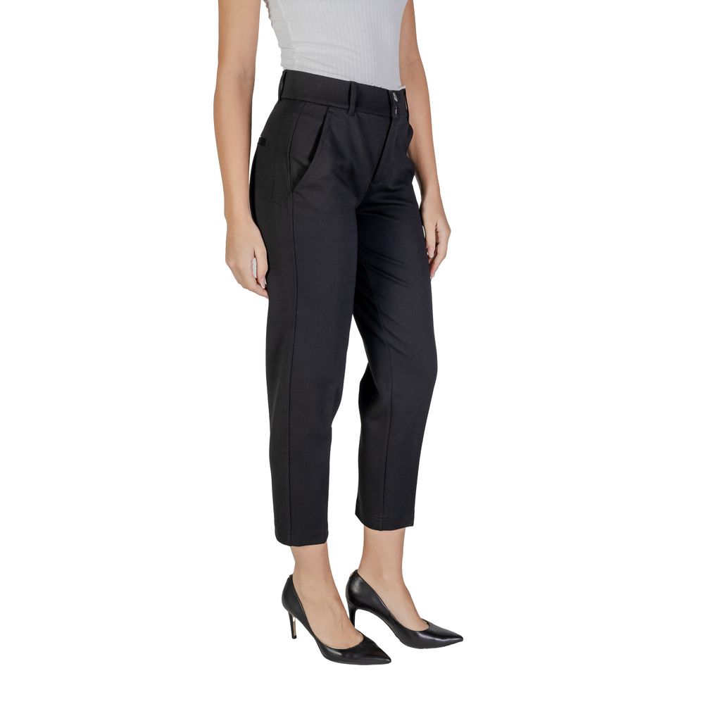Pantalon en viscose noir Street One