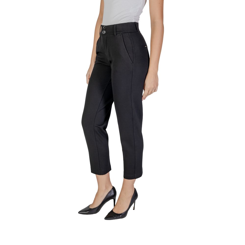 Pantalon en viscose noir Street One