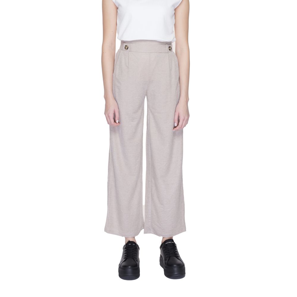Pantalon en viscose gris Jacqueline De Yong