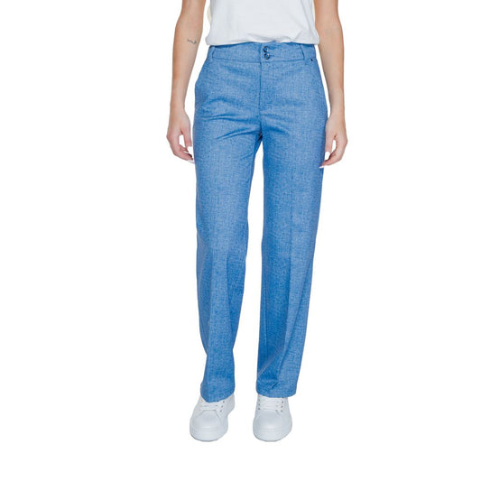 Pantalon bleu en polyester Street One
