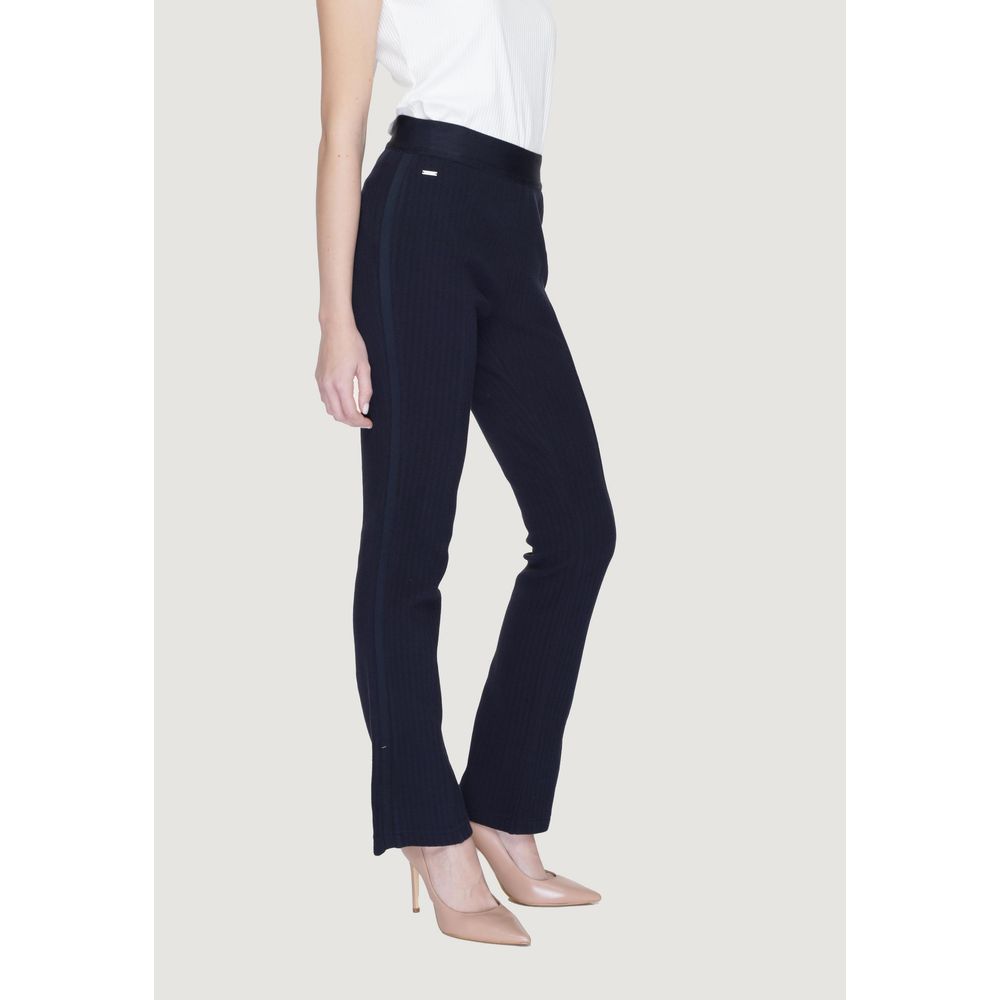 Pantalon en coton bleu Street One