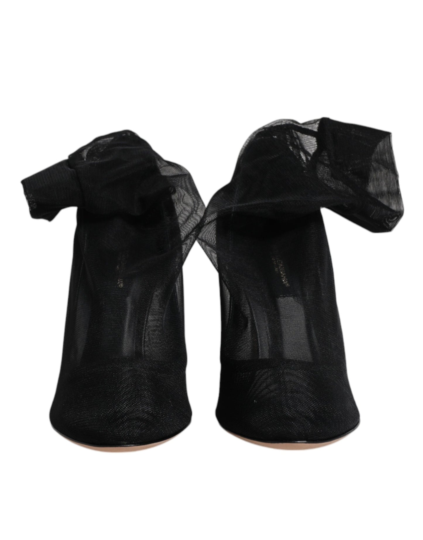 Bottes style chaussettes en maille de nylon noir Dolce &amp; Gabbana