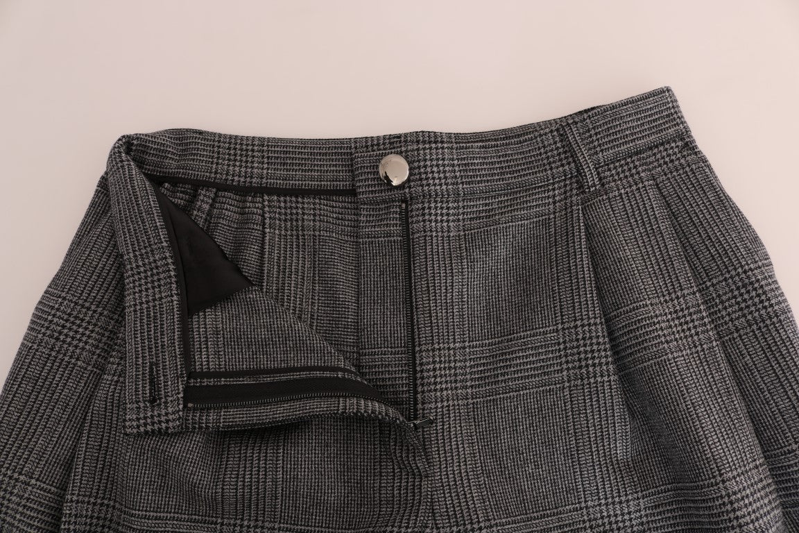 Pantalon capri en laine grise Dolce &amp; Gabbana