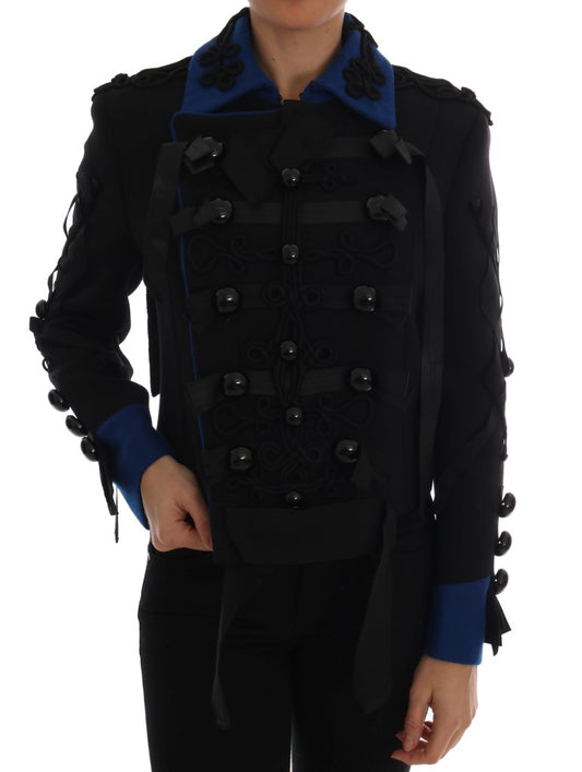 Trench en laine noire Dolce &amp; Gabbana