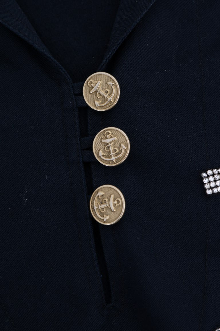 Veste MAMMA Sicily en cristal bleu Dolce &amp; Gabbana