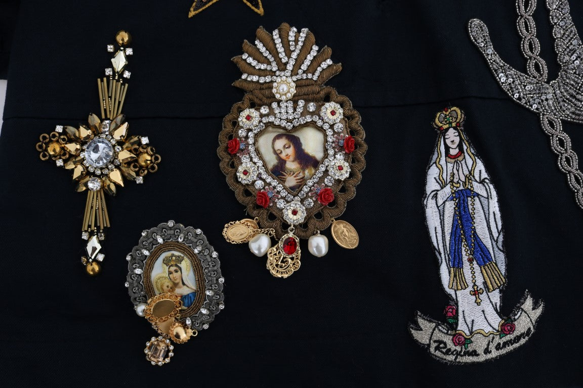 Veste MAMMA Sicily en cristal bleu Dolce &amp; Gabbana
