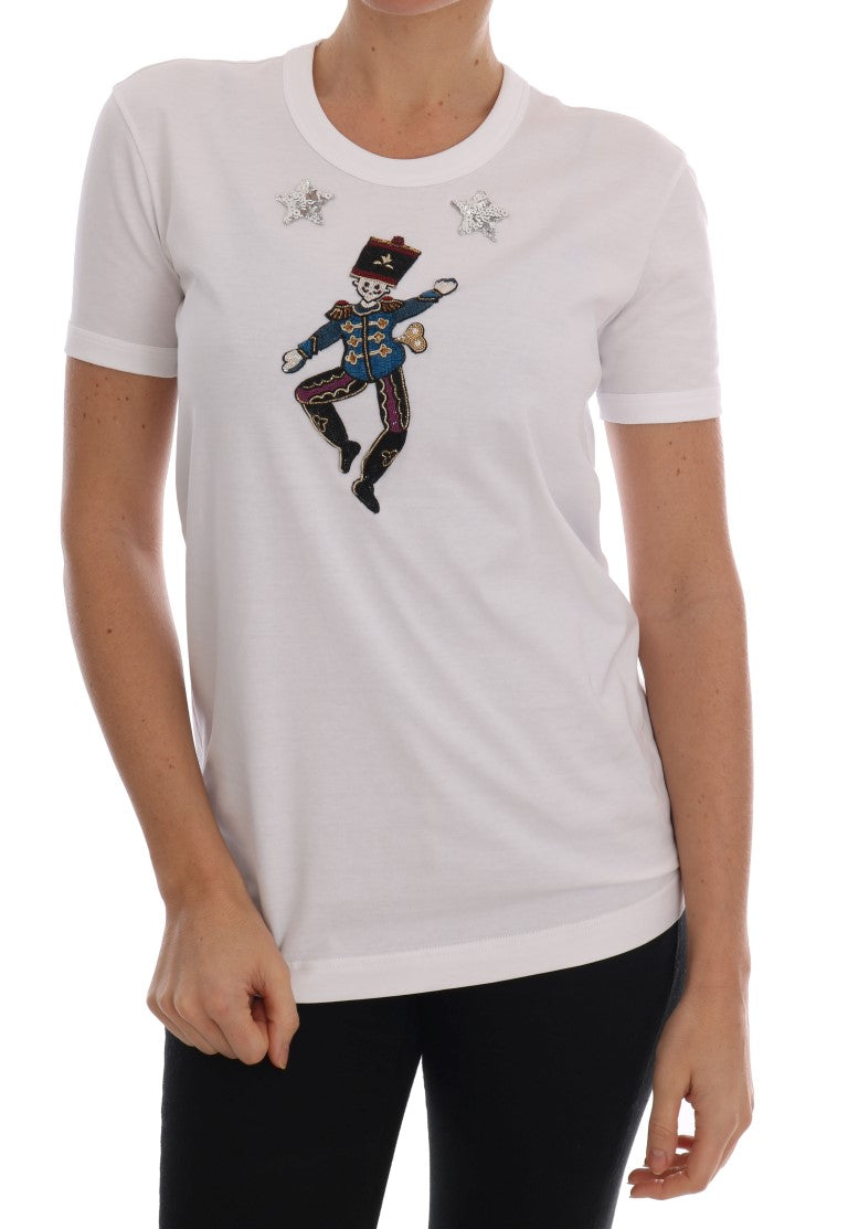 Dolce &amp; Gabbana – Weißes Märchen-T-Shirt aus Baumwolle
