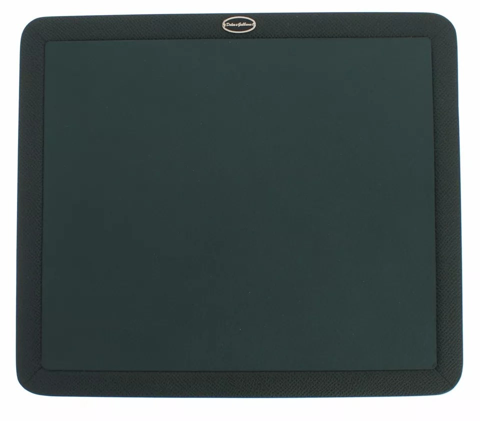 Tapis de souris en cuir vert Dolce &amp; Gabbana