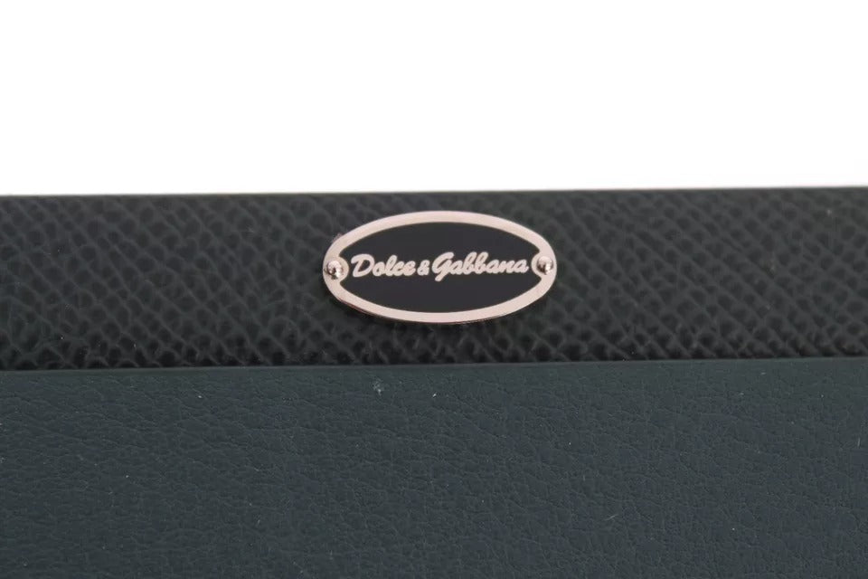 Tapis de souris en cuir vert Dolce &amp; Gabbana