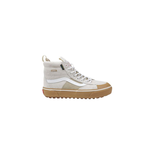 Baskets en cuir beige Vans