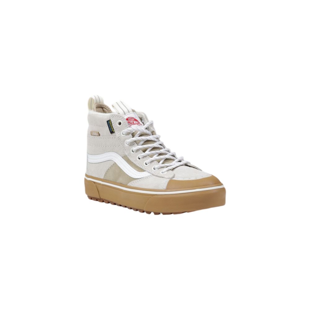 Baskets en cuir beige Vans