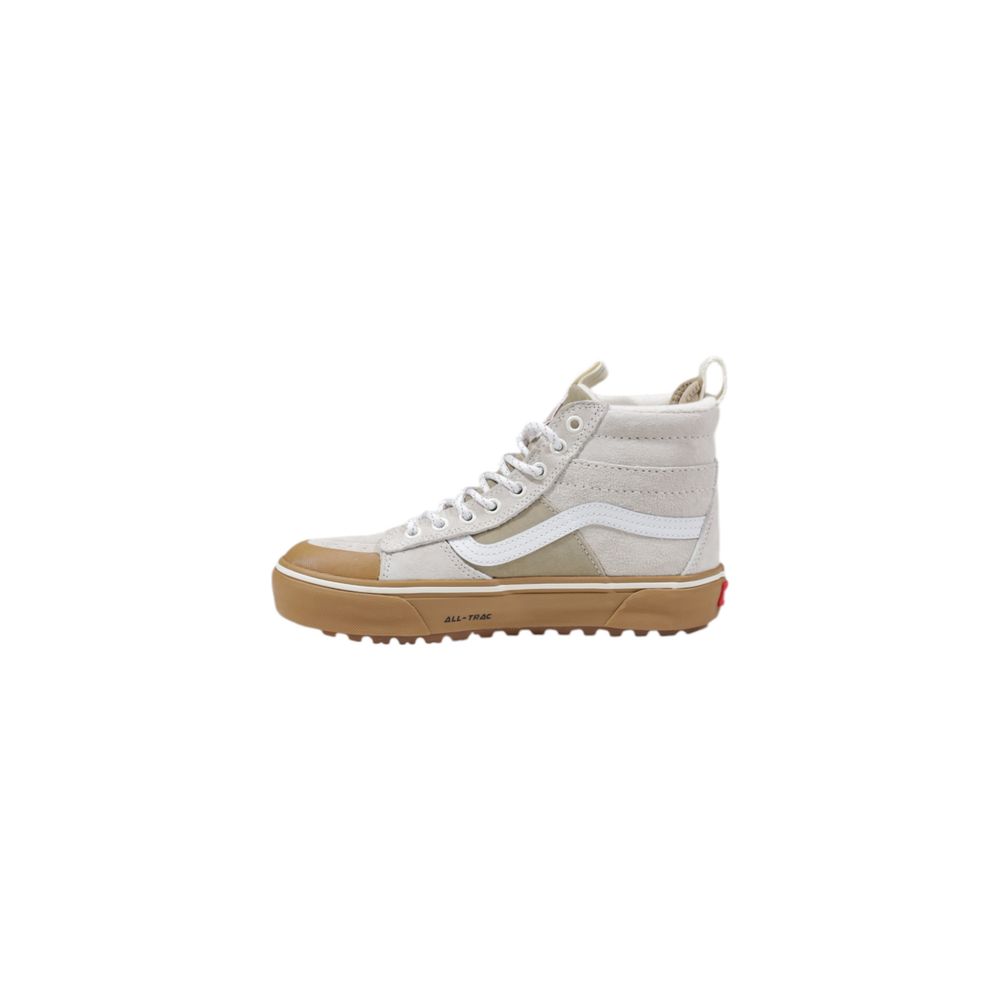 Baskets en cuir beige Vans