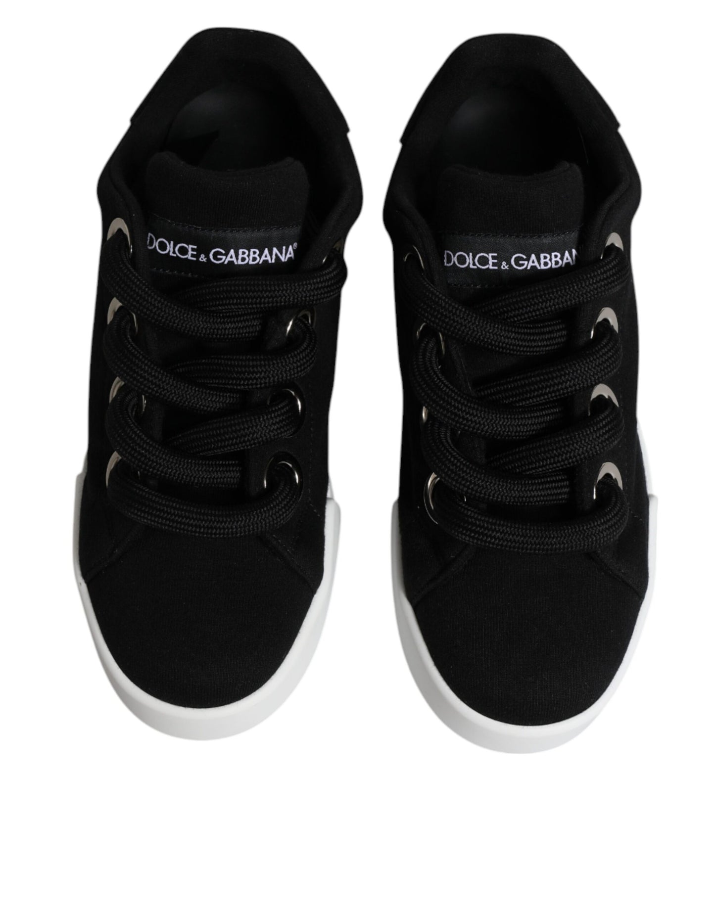 Baskets basses noires Dolce &amp; Gabbana Portofino
