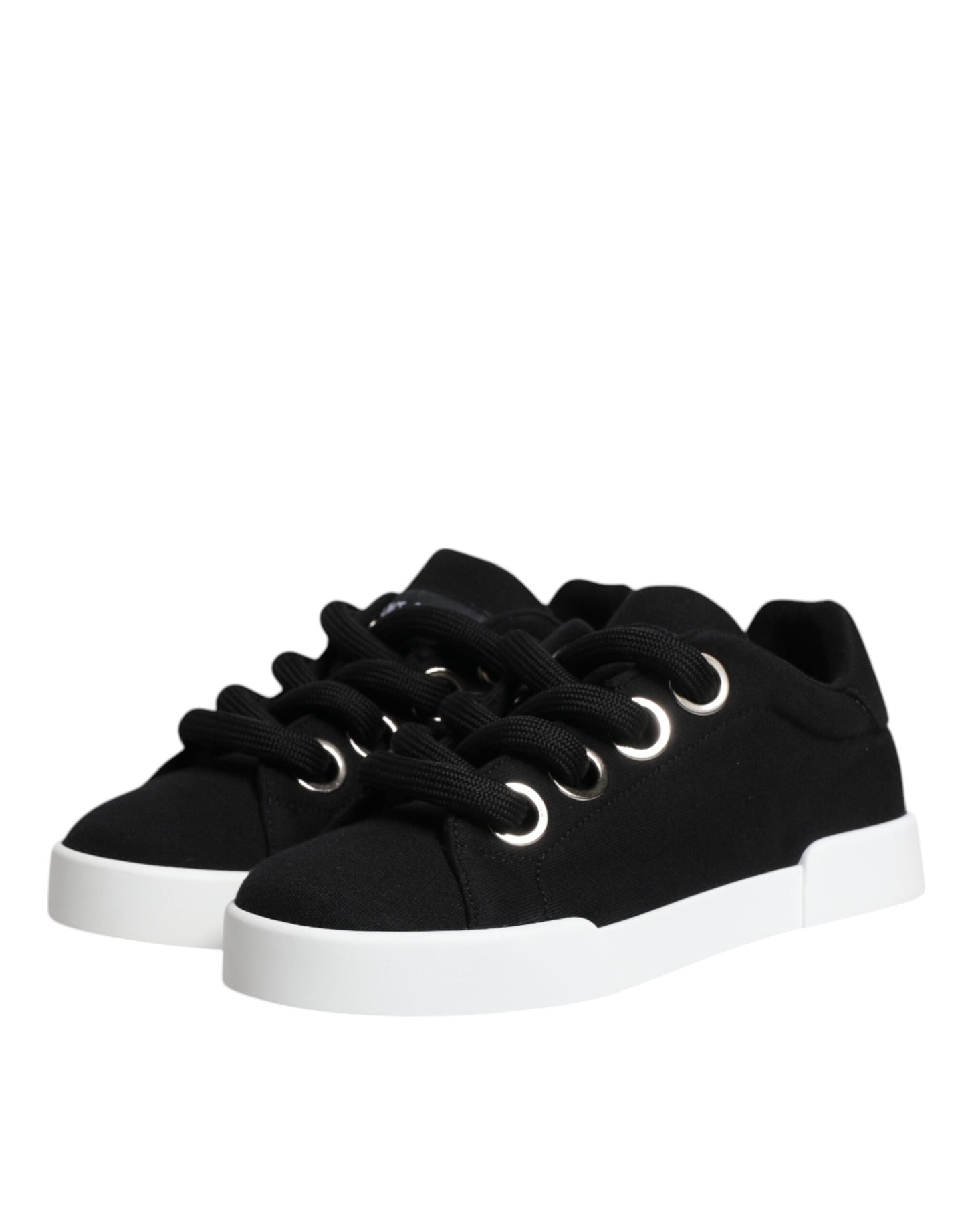 Baskets basses noires Dolce &amp; Gabbana Portofino
