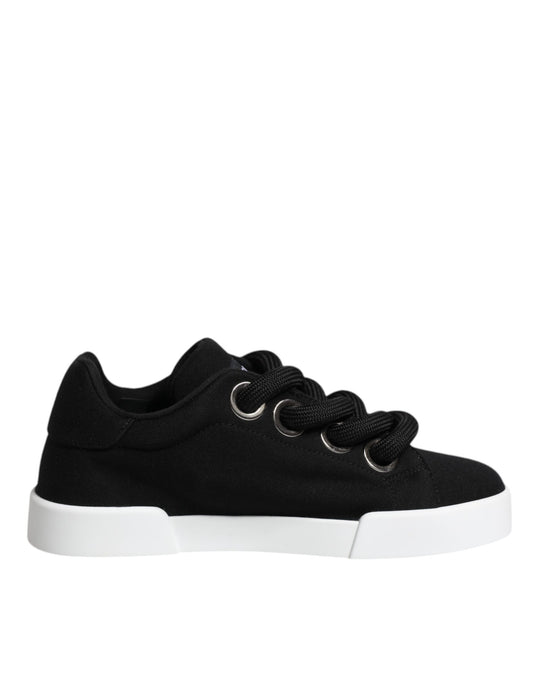 Baskets basses noires Dolce &amp; Gabbana Portofino