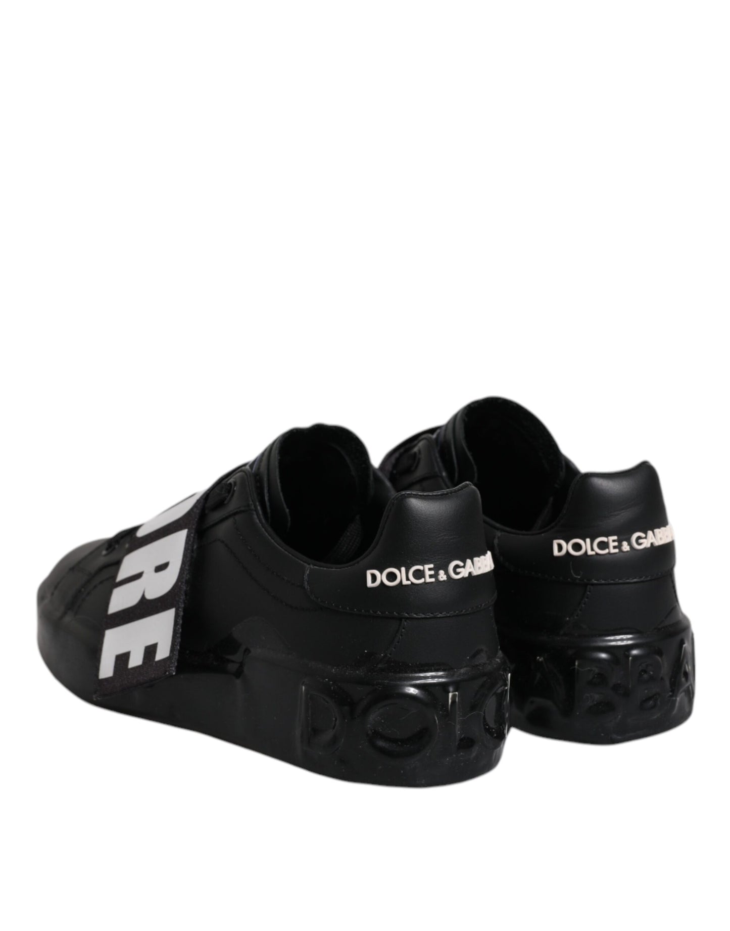 Baskets basses noires Dolce &amp; Gabbana D&amp;G AMORE