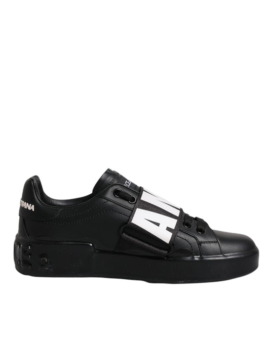 Baskets basses noires Dolce &amp; Gabbana D&amp;G AMORE