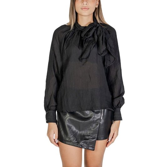 Chemisier en polyester noir Jacqueline De Yong