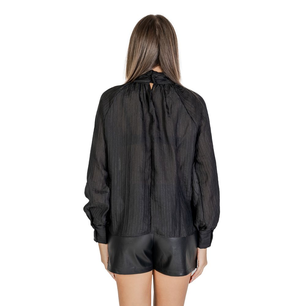 Chemisier en polyester noir Jacqueline De Yong