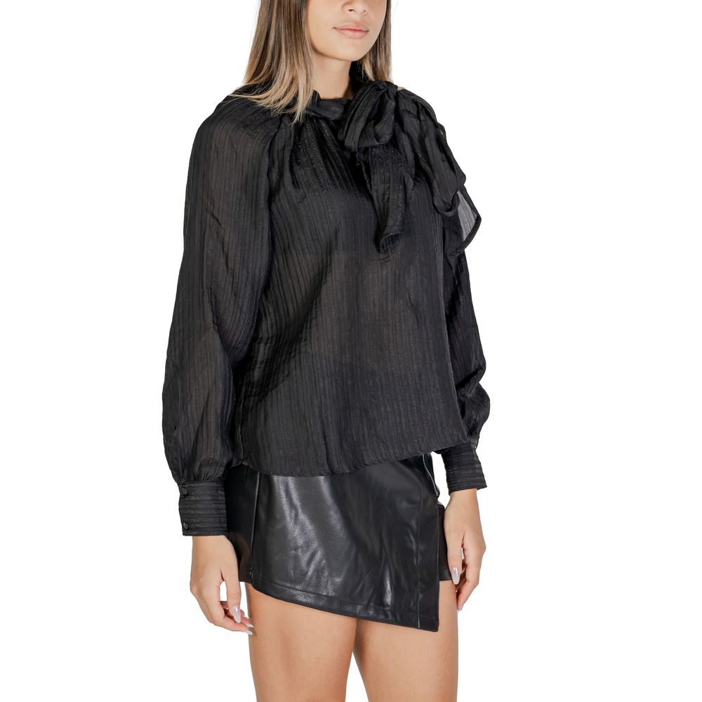 Chemisier en polyester noir Jacqueline De Yong