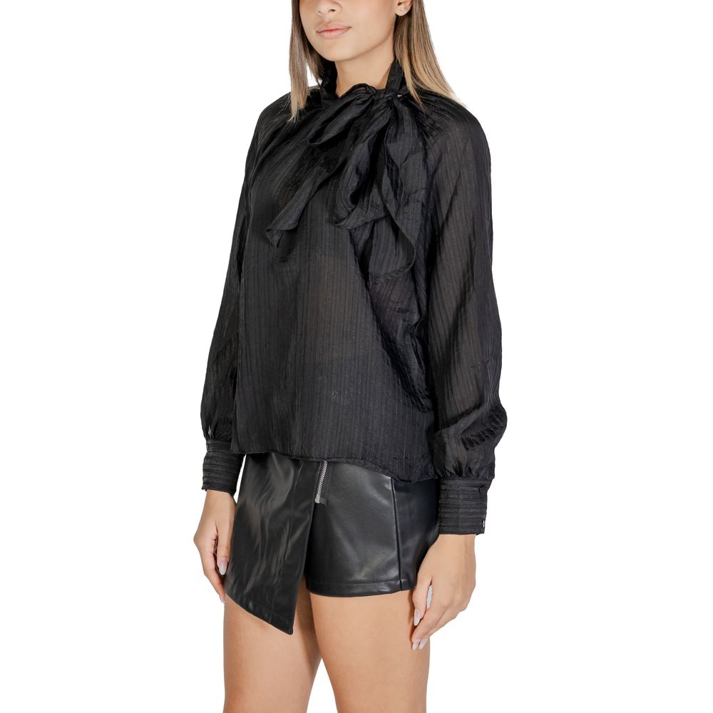 Chemisier en polyester noir Jacqueline De Yong