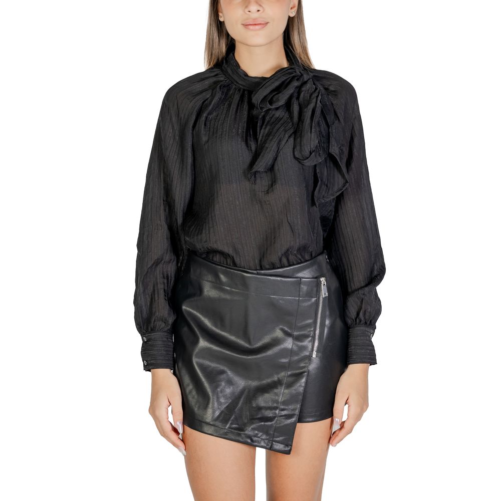 Chemisier en polyester noir Jacqueline De Yong