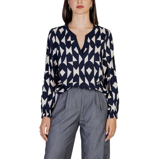Chemisier en viscose bleu Street One