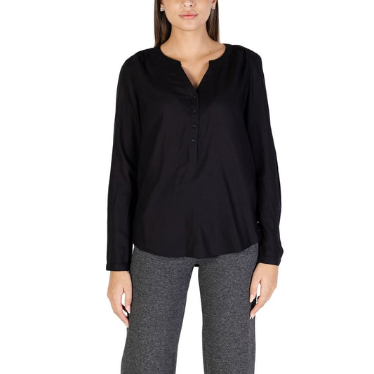 Chemisier en viscose noir Street One