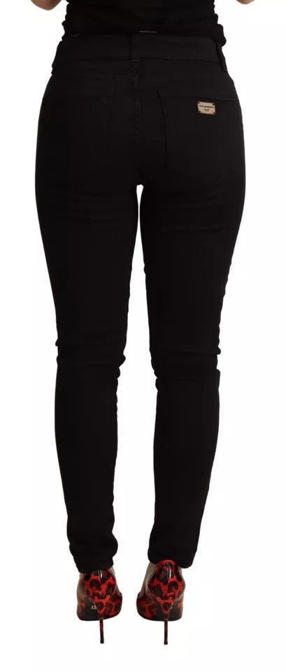 Jean skinny en coton stretch noir Dolce &amp; Gabbana
