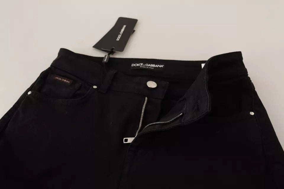 Jean skinny en coton stretch noir Dolce &amp; Gabbana
