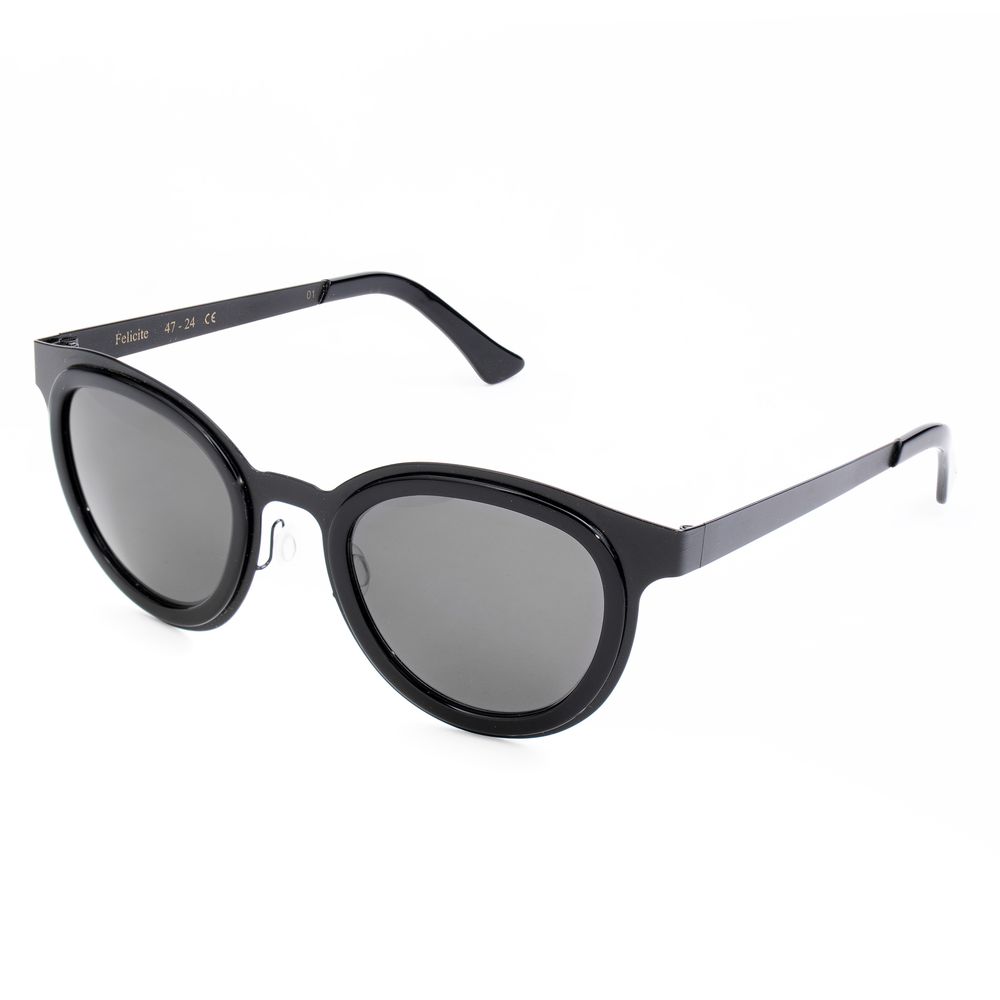 Lunettes de soleil LGR en acier inoxydable noir