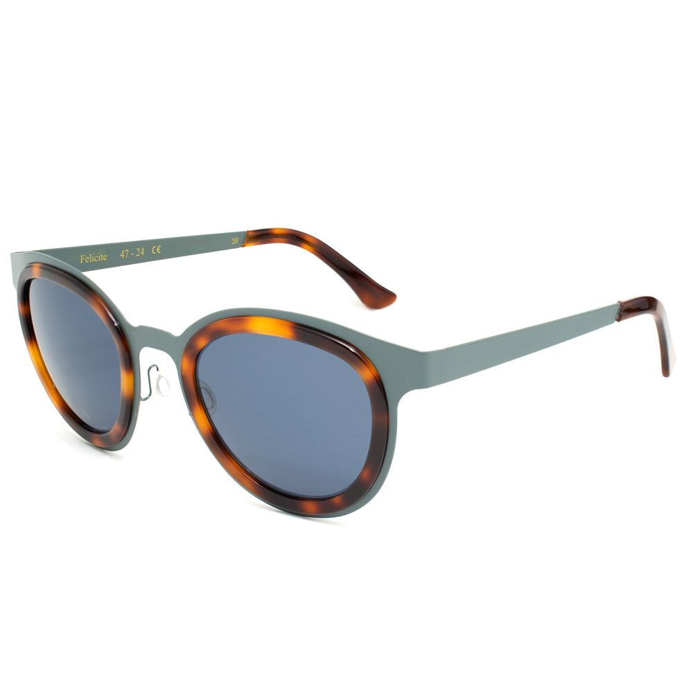 Lunettes de soleil LGR en acier inoxydable bleu