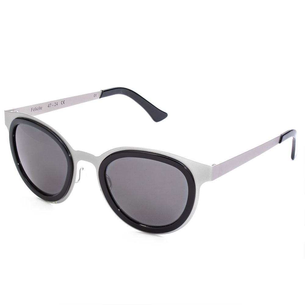 Lunettes de soleil LGR en acier inoxydable gris