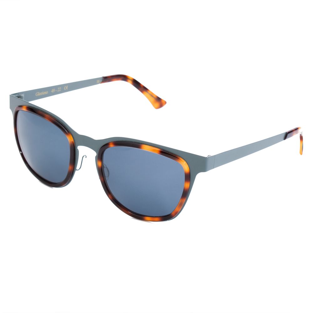 Lunettes de soleil LGR en acier inoxydable bleu