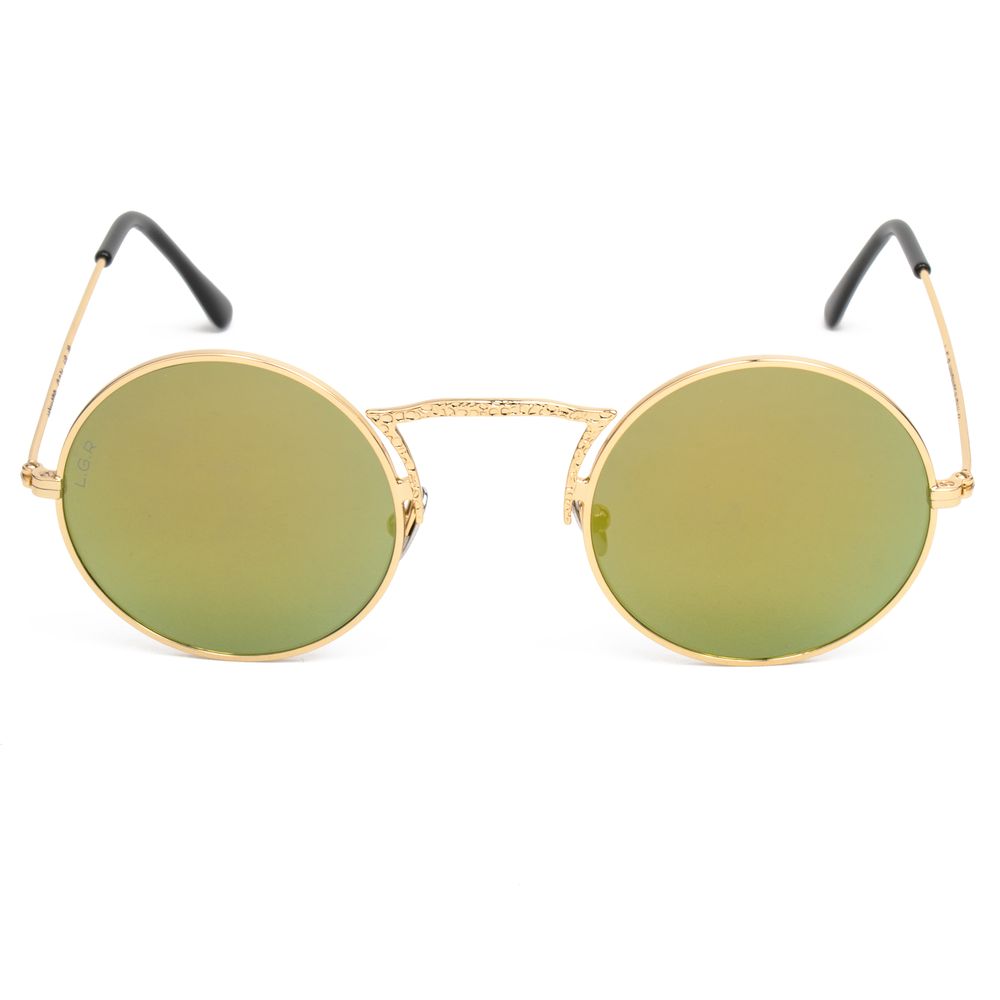 Lunettes de soleil en métal doré LGR
