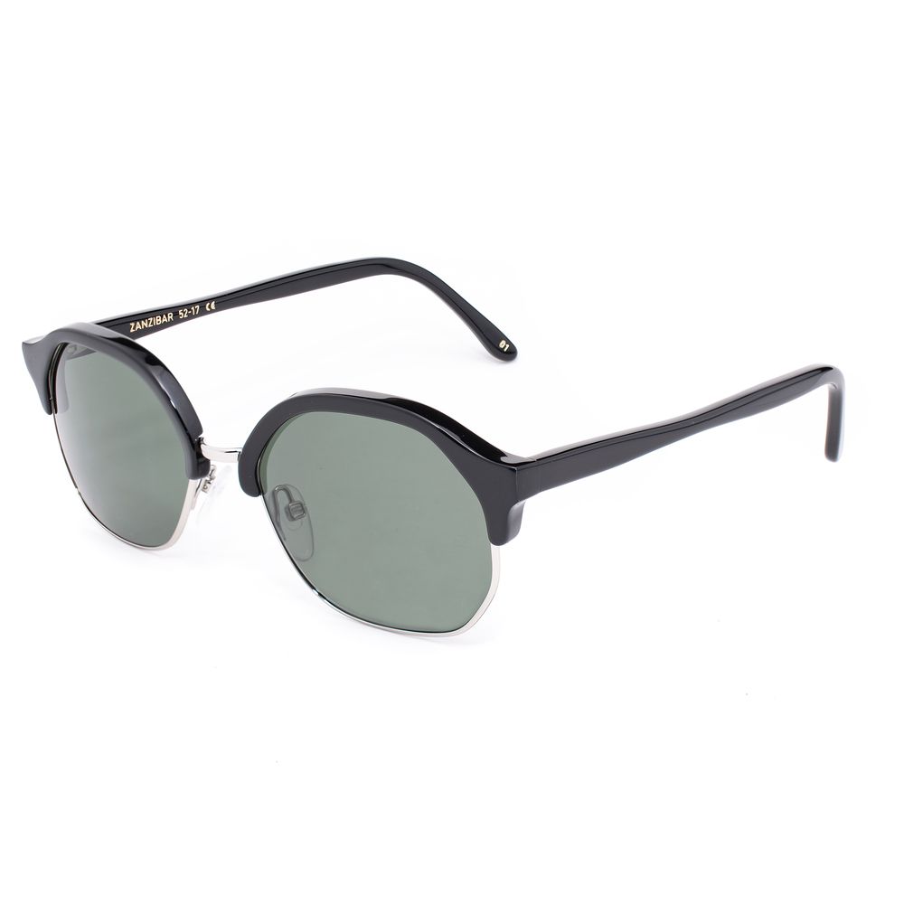 Lunettes de soleil en acétate noir LGR