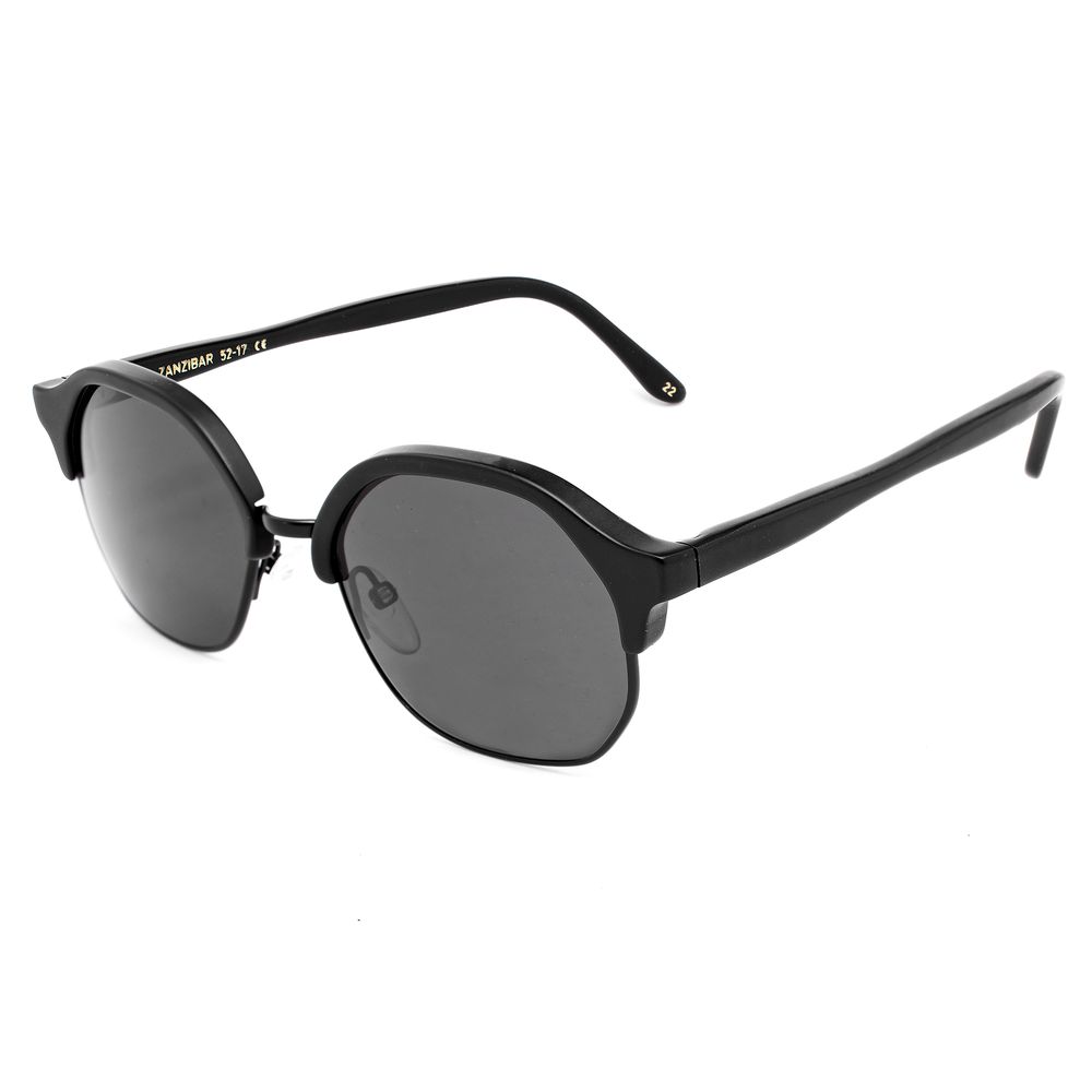 Lunettes de soleil en acétate noir LGR