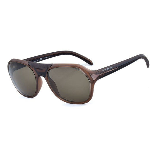 Lunettes de soleil injectées marron Lozza